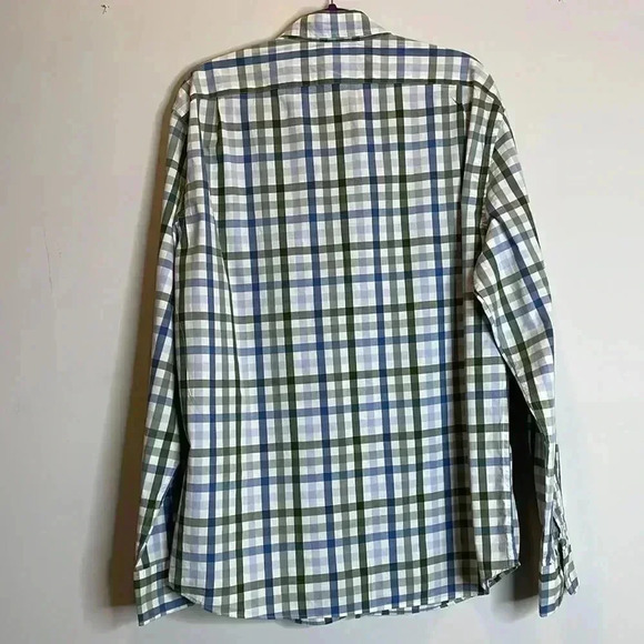 J.Crew Flex Washed Green And Blue Checkered Shirt - Picture 7 of 9